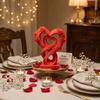 Modern Heart Rose Ornament Romantic Heart Statue Ornament Creative Love Ornament  Valentine’s Gift