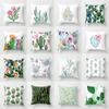 Fresh Cactus Flower Pattern Series Summer Decorative Cushion Pillowcase Polyester Cushion Cover Sofa Decorative Pillowcase