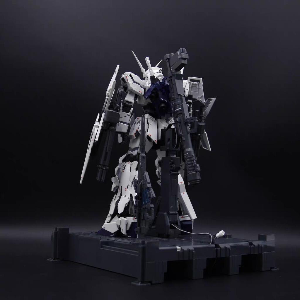 New Shenshou Model 1/100 Mgex Unicorn Assembly Model Kits Action Figure Have Light Group And Base Collect Ko Unicorn Statue Gift