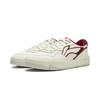 Li Ning Обычные низкие кеды для скейтборда 80-х Мужские Белый Красный AGCW013-1