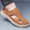 2026 sandals men's summer breathable bag head hole shoes hollow soft sole sports driving beach wading sandals 2506