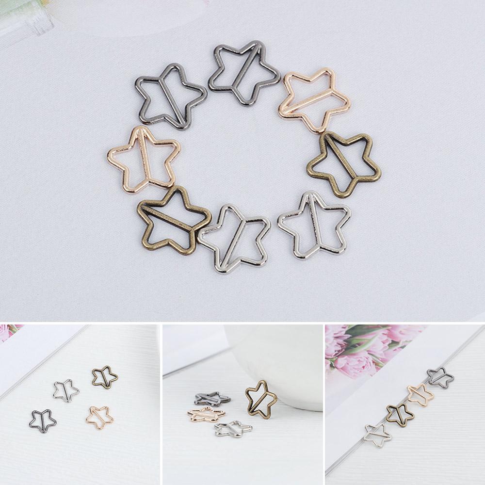 4 colors Stuffed Toys Tri-glide Star Buckle Doll Bags Accessories Belt Buttons Diy Dolls Buckles