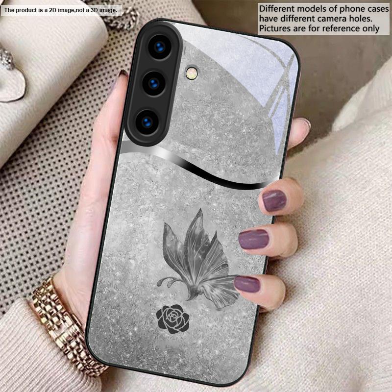 Полный восточной элегантности Для Samsung S26 S22 S8 S9 S10 S20 Ultra S21 Pro S22 Plus S23 FE S24Ultra S25 Edge S24+ Стеклянный Чехол для Телефона