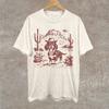Cowboy Dachshund UFO Shirt Western Dog Tee Vintage Funny Dog Lover