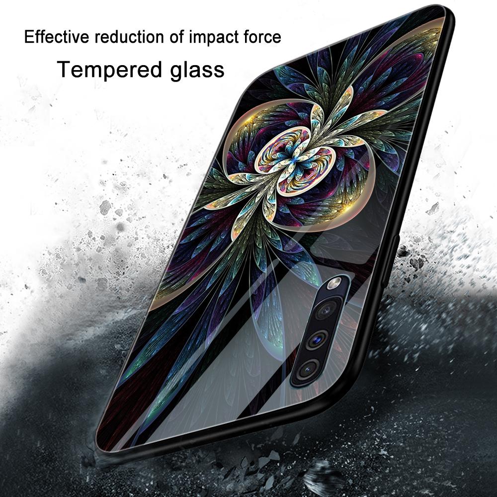 Чехол Carcasa с кельтским цветком для Samsung Galaxy A52 A70 A71 A73 A53 A13 5g A03 A72 A22 A21s A03 Core A42, крышка из закаленного стекла