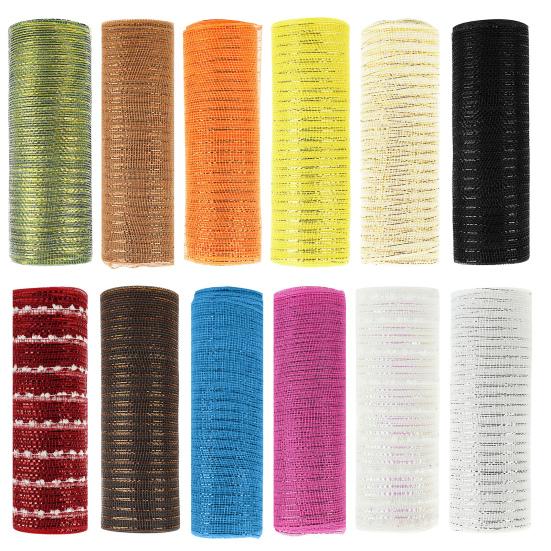 1 рулон (10 ярдов) рождественской ленты с пайетками для украшения елки, гирлянды, сетчатой ​​ленты для домашнего декора.