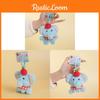 Adorable Elephant Plush Keychain With Soft Fur Bag Ornament Doll Gift