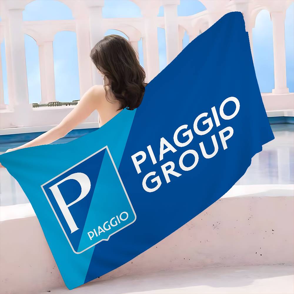 P-Piaggio Logo Bath Towel Microfiber Soft Water Absorbing Breathable For Girl Kids Decorative Cartoon Beach Towel