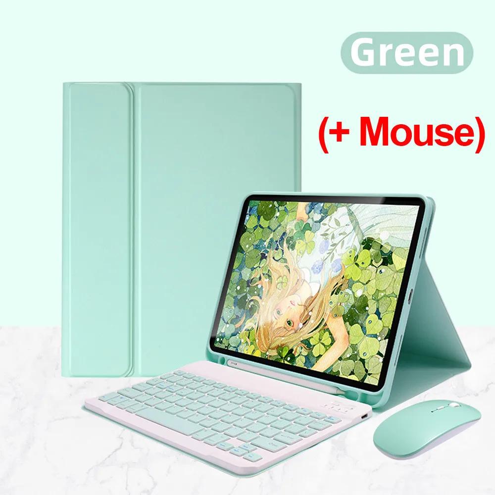 Colorful Candy Bluetooth Keyboard Magnetic Leather Stand Case Covers for IPad 7 8 9 10th Pro 11 Air 4 5th Mini 5 6 10.2 Inch