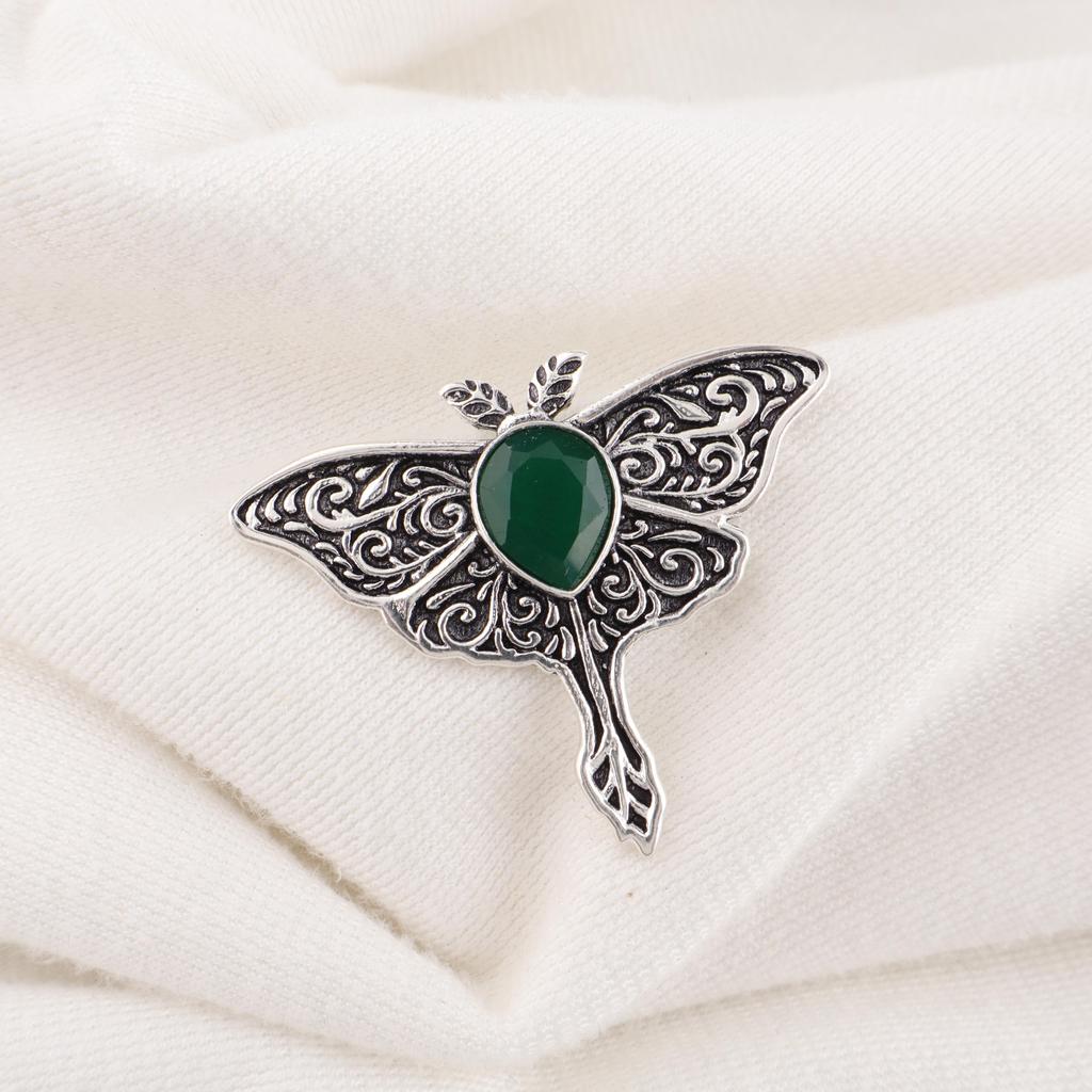 Green Onyx Pendant Handmade Gemstone Jewelry, 925 Solid Sterling Silver Pendant Unique Design Jewelry
