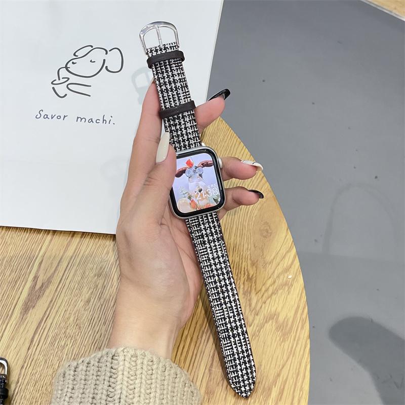 Шерстяной тканевый ремешок «Тысяча птиц» для Apple Watch Ultra 49 мм, 41 мм, 45 мм, 44 мм, 42 мм, 40 мм, 38 мм для Iwatch 8, 7, 6 SE, 5, 4, Correa, браслет для мужчин и женщин