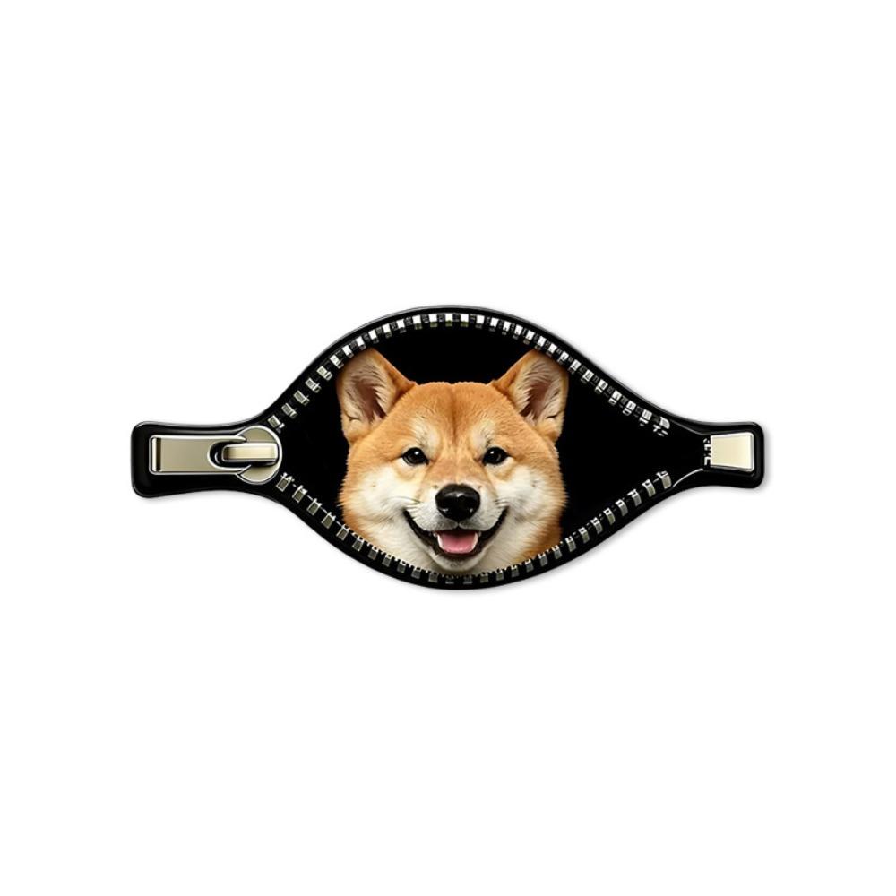Waterproof Dog Car Decal Zipper Design Pet Car Decoration Sticker Dog Car Sticker  Scratch Covering