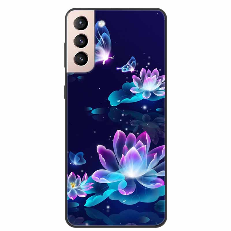 Для Samsung Galaxy S21 FE 5G чехол с мультяшной росписью, мягкие чехлы из ТПУ для телефонов Galaxy S21FE S 21 FE, силиконовая задняя крышка, милый чехол