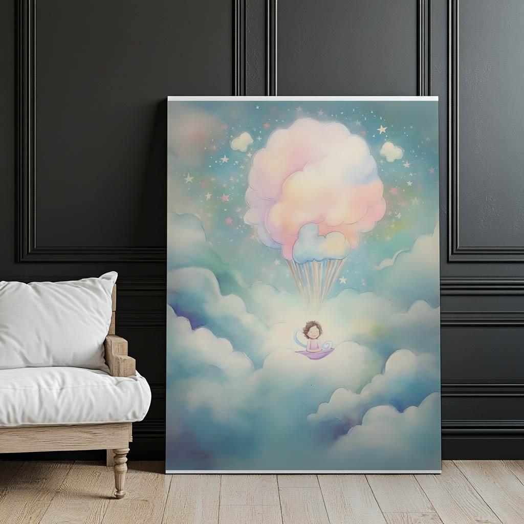Balloon Dream World Balloon Dream World, 50X70 см, без рамы, холст премиум-класса на подрамнике