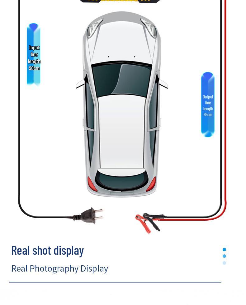 12V 6A Smart Car & Motorcycle Battery Charger with Pulse Repair