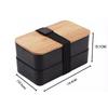 Portable Stackable Bento Lunch Box Insulated Bag Microwaveable Divided Large Capacity Bento Box For Office Workers Students