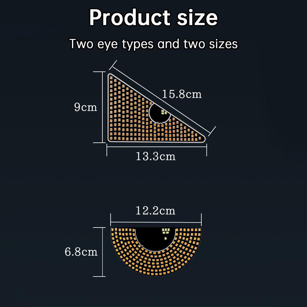 Светодиодный экран «Дьявольский глаз» Автомобильный глаз Фара грузовика Динамический светодиодный свет