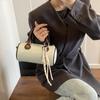 2025 Summer New Simple and Versatile Handbag Women's Retro Contrast Cylinder Bag High-quality Shoulder Crossbody Bag