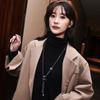 2021 Autumn And Winter Double Butterfly Sweater Chain Fashionable And Simple Long Versatile Necklace Women