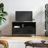 VidaXL TV Stand Black 80x36x50 Cm Engineered Wood 828989