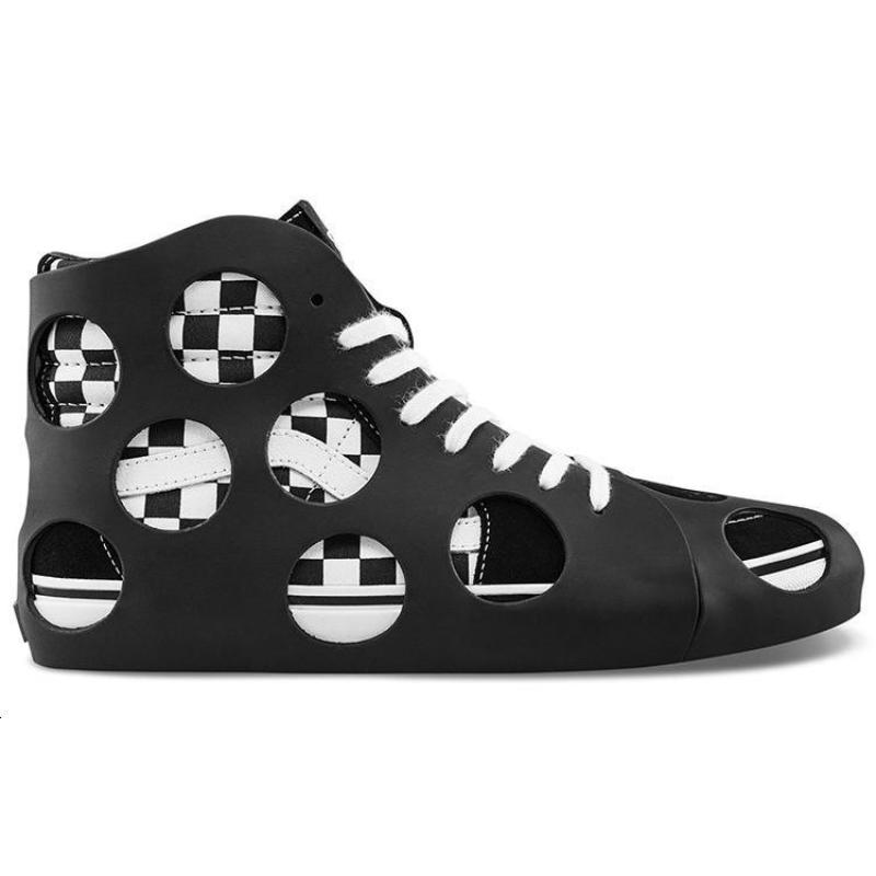 Vans Sk8 Hi Cage Vlt Lx 'Polka Dot Checkered Black' Vans VN0A5FBW2UG