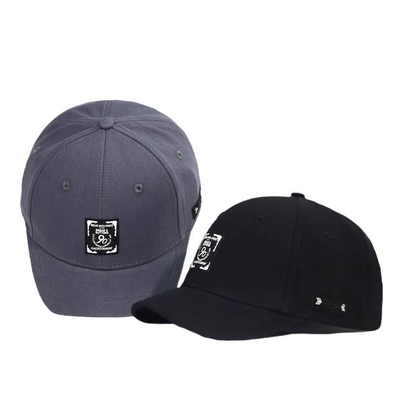 Cotton Letter Embroidery Baseball Cap With Short Brim For Men And Women 2024 Spring Fashion