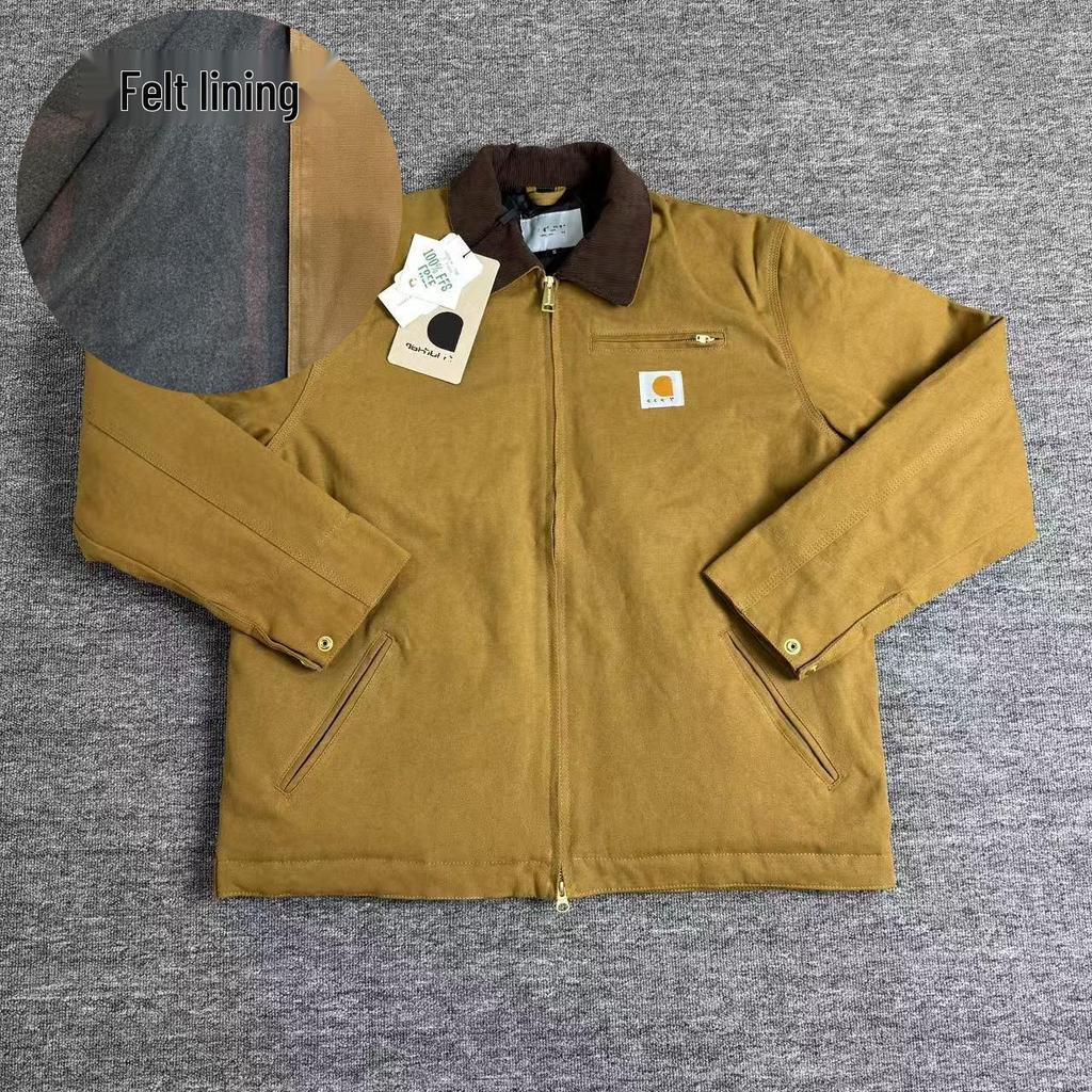 Detroit J01 Heavyweight Canvas Pure Cotton Retro Lapel Jacket