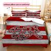 Switzerland national football Pattern Bedding Home Decoration Birthday Gift (1 * duvet cover + 2 * pillowcase, without core),fan merchandise.