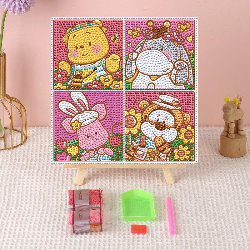 Детский DIY Подрамник для Алмазной Живописи - Мультяшное Декоративное Украшение для Кабинета.