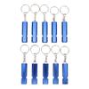 10PCS Emergency Survival Whistle Aluminium Alloy High Decibel Double Tubes Loud Whistle