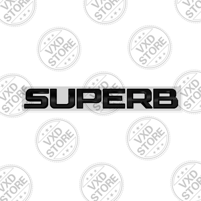 JBIW9 For Skoda Superb Kodiaq Karoq 4X4 Yeti Octavia Rapid Fabia Kamiq Car 3D Metal Letters Badge Decals Sticker Glossy Matte Black