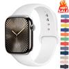 Strap For Apple Watch 10 Band 46mm 42mm 44mm 40mm 45mm 41mm Ultra 49mm Silicone Correa Bracelet Apple Watch Series 9 7 8 Se 5 6 3
