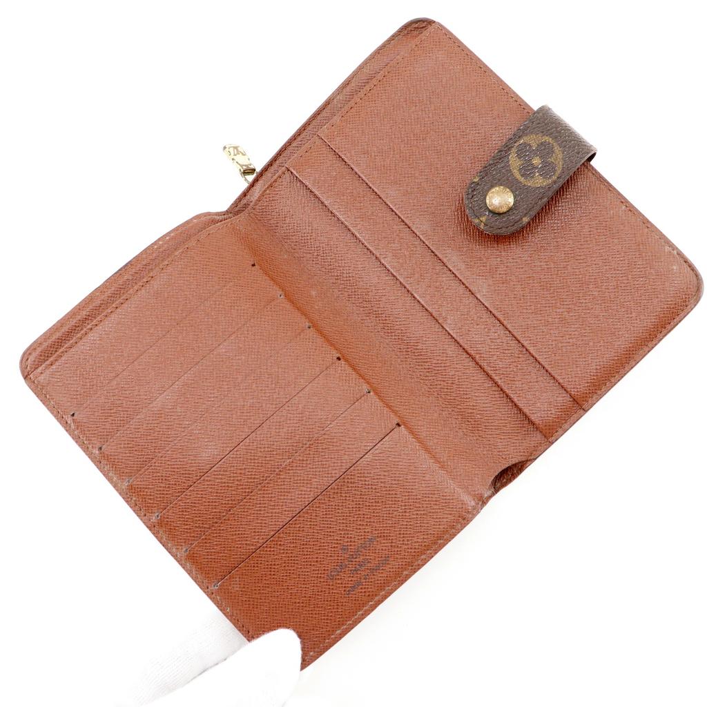 LOUIS VUITTON Porto Papie Zip Bi-Fold Wallet M61207 Brown Monogram canvas Women Used