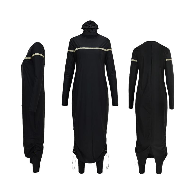 Women Muslim Bathing Suit With Cap Printing Long Sleeve Swimsuit Modest Muslin Beachwear Women Swimwear Islamic Burkinis Wear Whole Swimsuit
