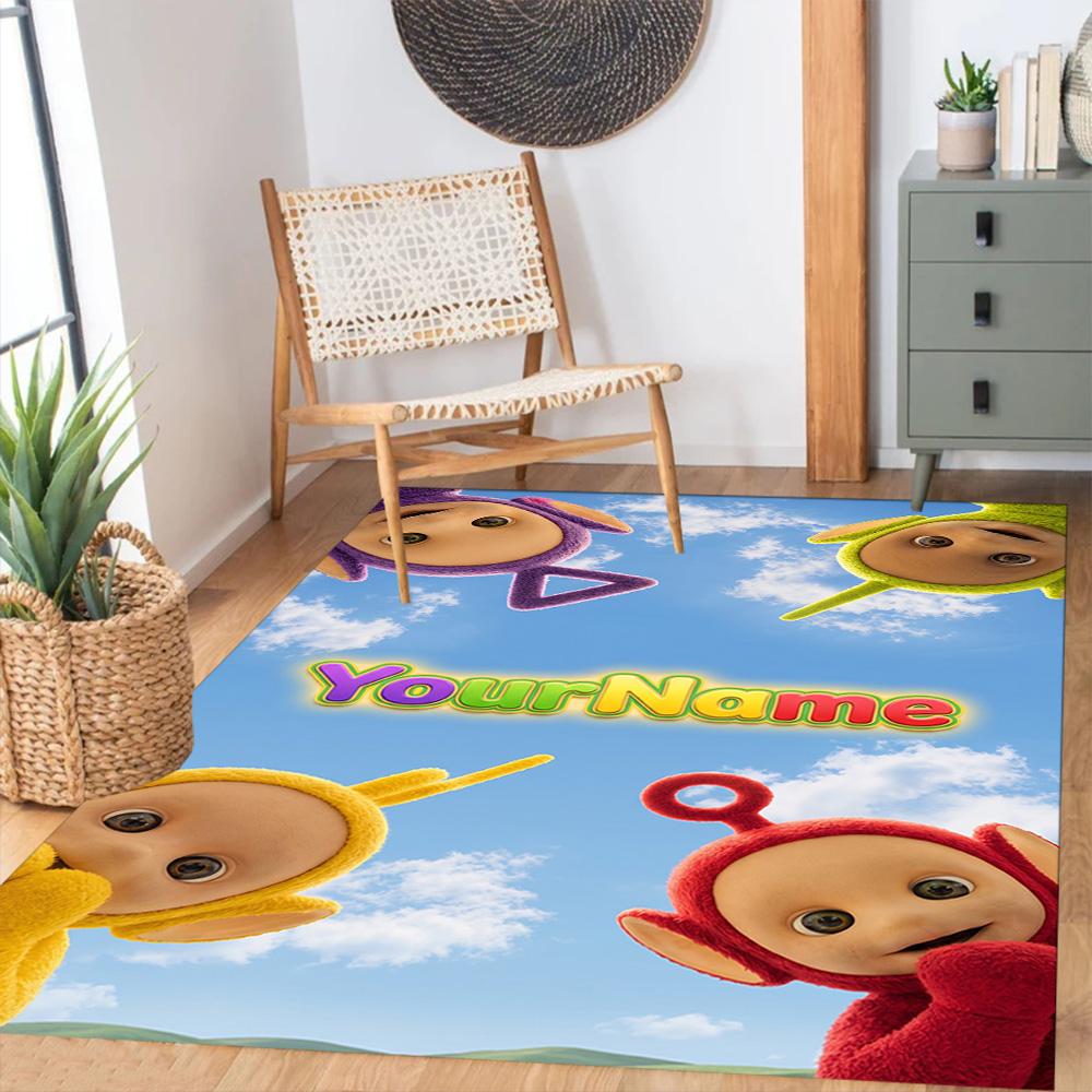 Teletubbies Customize Your Name Area Rug Design for Bedrooms Outdoor Living Rooms Foyer Antislip Carpet Office home decor