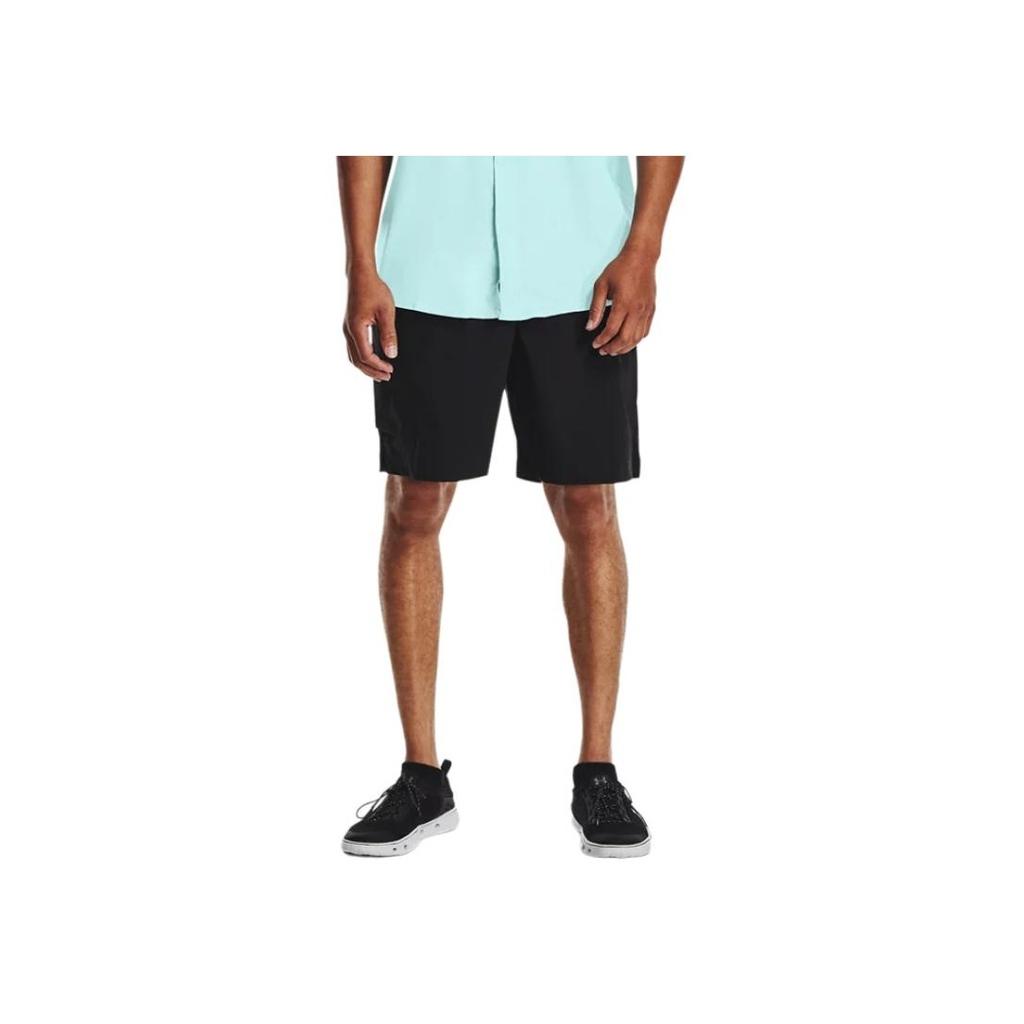 Under Armour Сплошной цвет, большие карманы, спортивные повседневные дышащие шорты, мужские штаны, черные 1361298-001