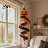 DIY Home Wall Hanging Craft Crochet Kit, Ghost/Penguin/Deer/Gingerbread Man/Pumpkin Shape, Spiral Halloween Ornament Crafting for Decor Kit Adults