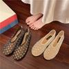 Fashion New Fashion Crystal Women Ballet Flat Mesh Dance Flat Shoes Casual Driving Walking Loafers Espadrilles Ladies Slip-on Lazy Shoes