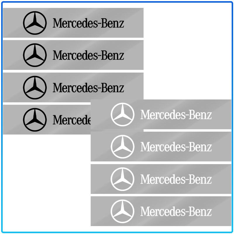 AABIG1 Car Door Sticker Carbon Fiber Scratches Auto Handle Protection Film Emblem For Mercedes Benz W205 W177 W212 W213 W221 W220 W176