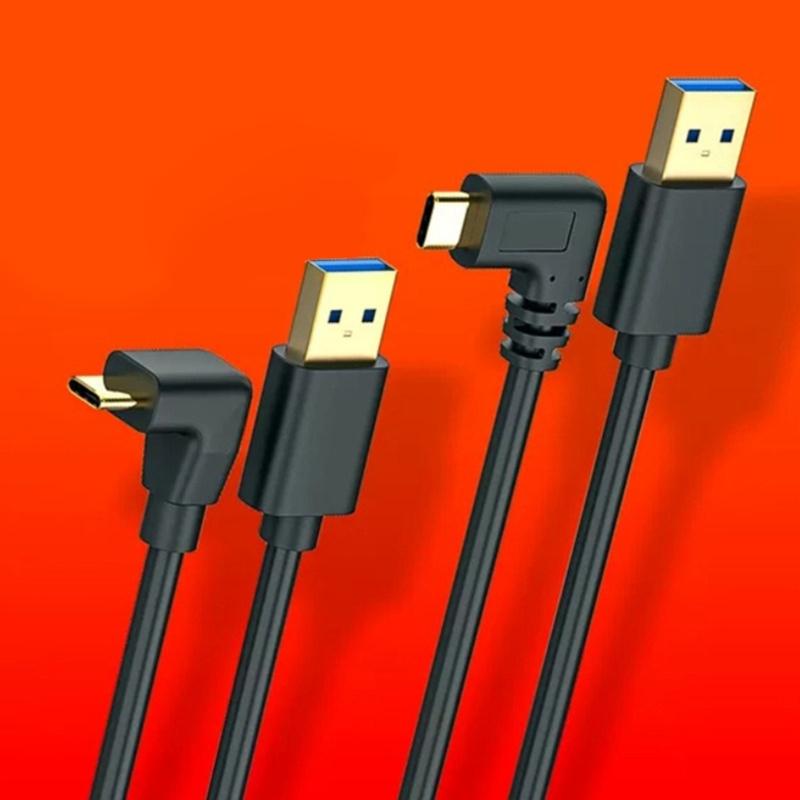 25-150 см Прямой USB Type C Кабель USB 3.0 A Папа на USB C Папа 60 Вт Быстрая Зарядка Для Телефонов Ноутбуков Вентилятора