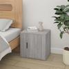 816700 vidaXL Sonoma Grey Bedside Table 50x39x47 Cm