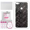 apgo Protective Skin Sticker for the Back Compatible with HTC Desire 12 Plus, Wrap Film, Foil, Vinyl - Pattern Carbon Black Pixel