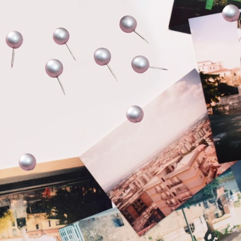 50pcs Minimalist Cork Board Pins Wood  Pushpin Wood & Metal Push Pins Simple Installation for Long Service  Use