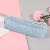 Pencil Case Large Capacity Smooth Zipper Stylish Glitter Sequin Stationery Storage Pouch School Supplies