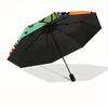 Pokémon Starters Automatic Open/Close Umbrella, Portable 3-Fold Compact Umbrella for Men & Women, Perfect Gift for Birthday, Christmas Ideal