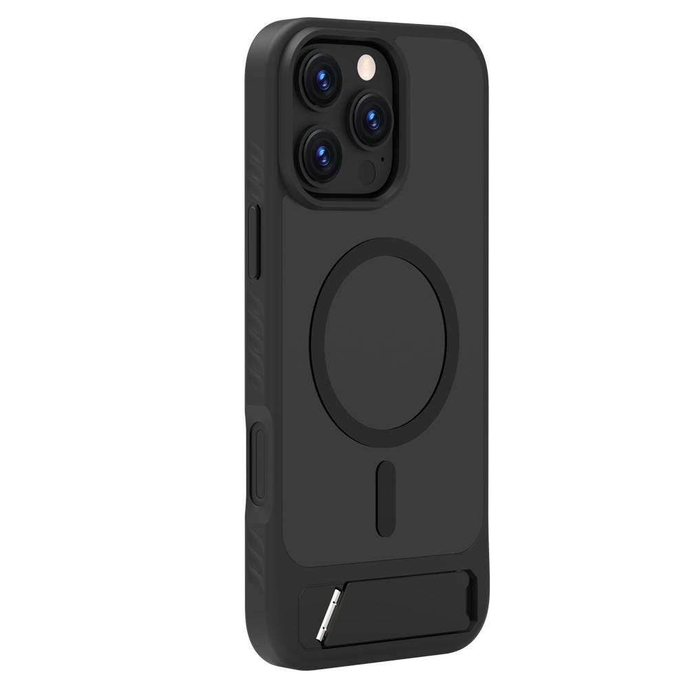 LEREACH Серия Le-Chic Для чехла iPhone 16 Pro Max Совместим с MagSafe Подставка ТПУ+ПК Чехол для телефона