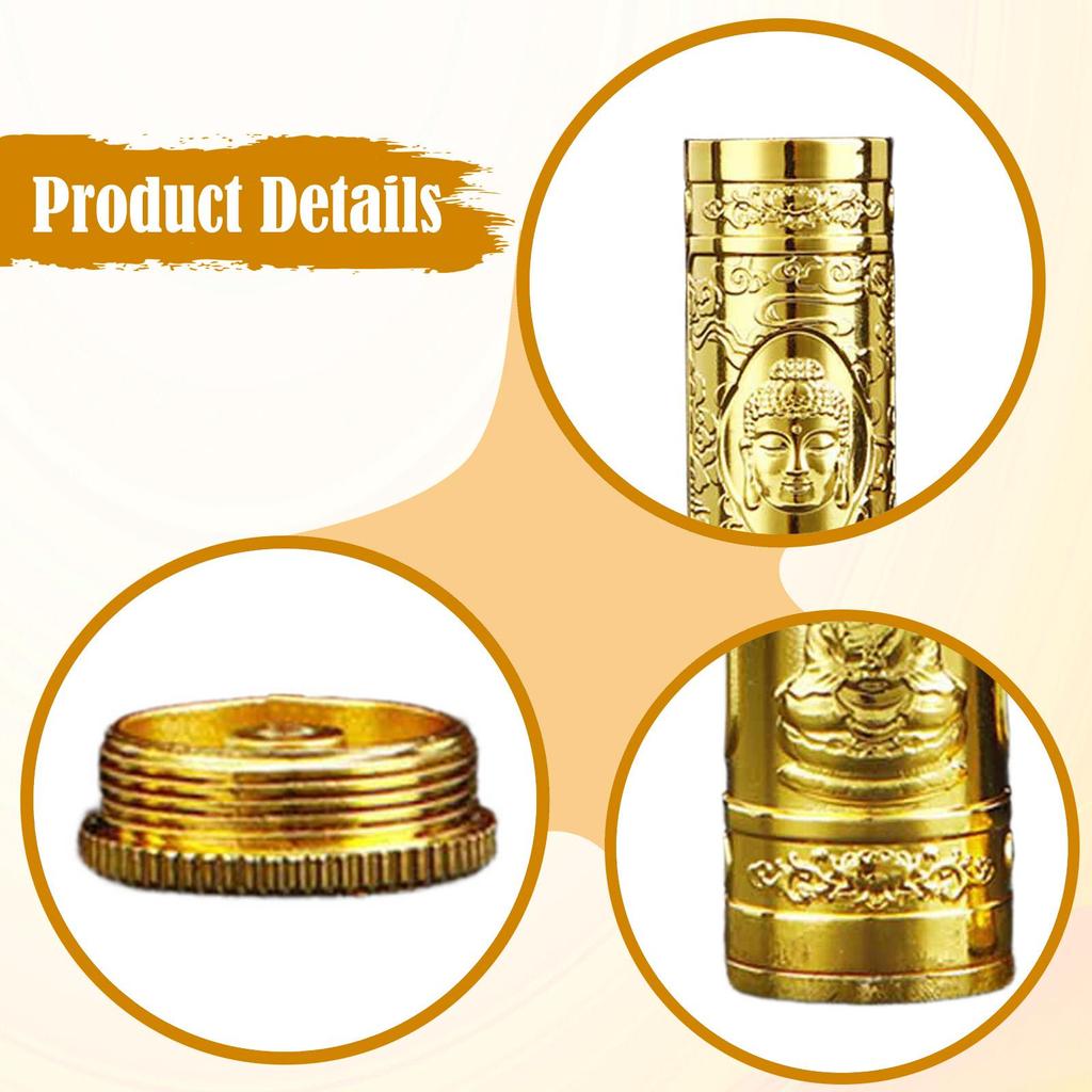 Stick Holder, Box, Tubes, Zinc Alloy Container with Lid, Portable for Fragrance Enthusiasts,