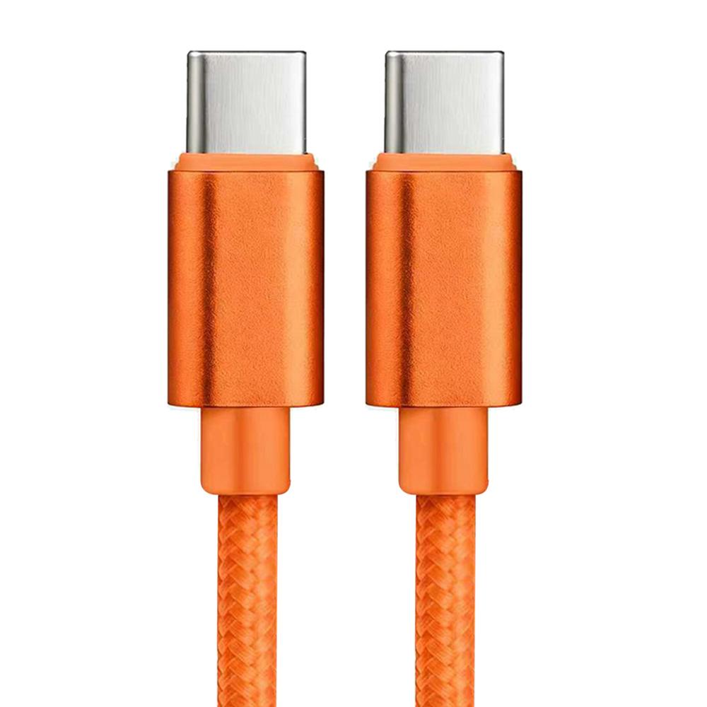 Nylon Braided 60W Type C Wire For iphone 15 16 17 pro max 1m 2m 3m USB C To Type C Fast Charge Cable for Samsung Xiaomi Huawei