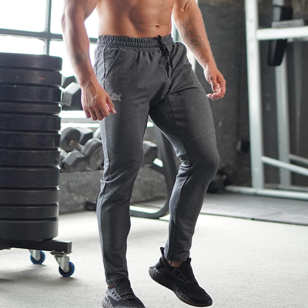 Брюки-джоггеры BROKIG на молнии, двойного облегающего кроя и идеально подходящие для занятий в спортзале, мужские карманы, посадка, дышащие, тянущиеся, (Размер M, Черный)