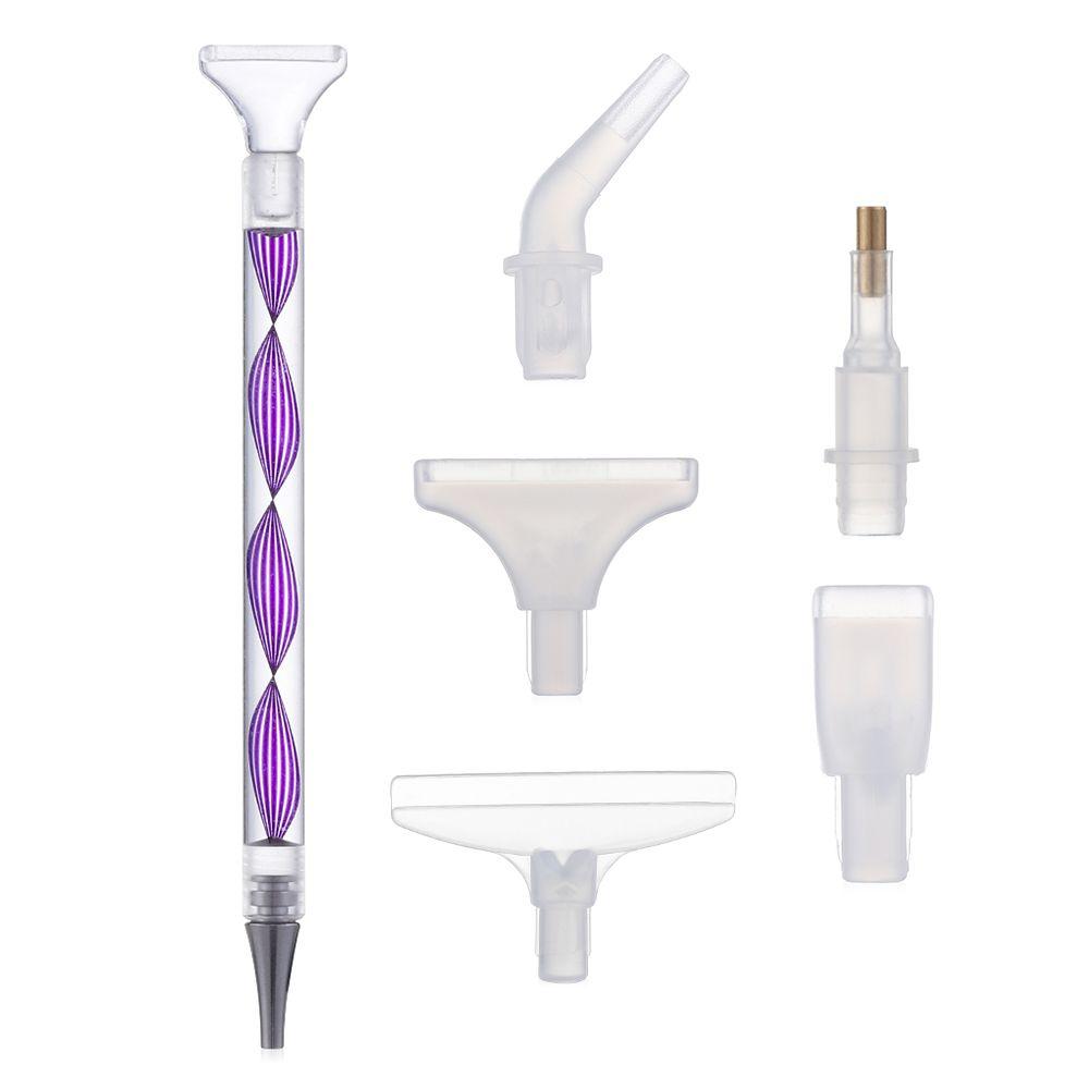 Cross Stitch Resin Pen Alloy Replacement Pen Heads Point Drill Pen Resin Diamond Painting Pen